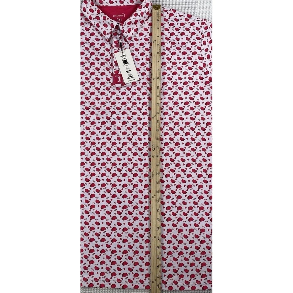 Bogey Bros Pink Taco AOP Polo Golf Shirt Men's 3XL Brand New - Picture 3 of 7